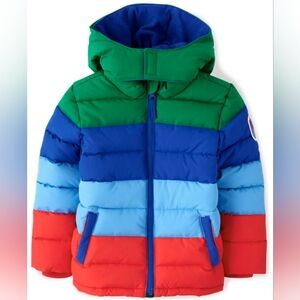 Gymboree Colorful Striped Puffer Jacket